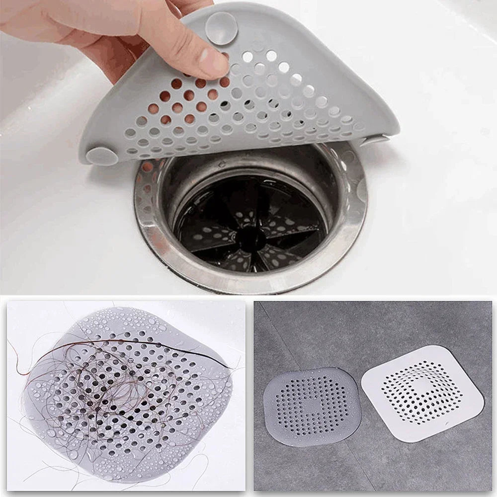 Silicone Anti-blocking Hair Filter Strainer For Sink, Bathtub, Shower, Drain