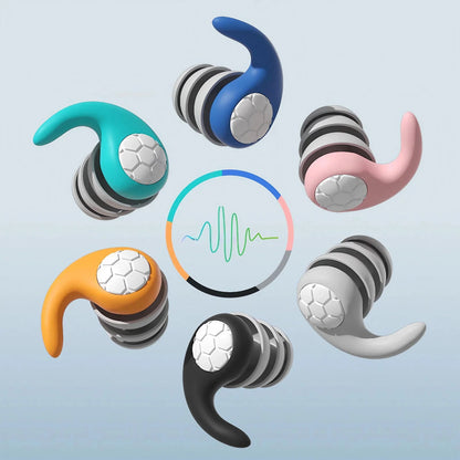 Noise-Canceling Silicone Earplugs – Waterproof, Comfortable Fit for Sleep, Swimming, and Ultimate Peaceful Quiet